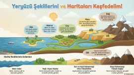 YERYÜZÜ ŞEKİLLERİ VE HARİTALAR POSTER