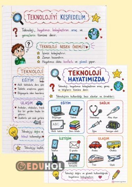 1.SINIF HAYATBİLGİSİ TEKNOLOJİYİ KEŞFEDELİM DEFTER NOTU