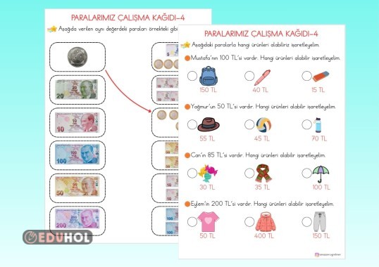 1.SINIF PARALARIMIZ ÇALIŞMA KAĞIDI-4