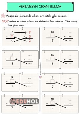 1.SINIF VERİLMEYEN ÇIKANI BULMA ETKİNLİĞİ
