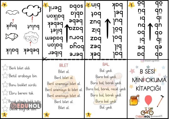 B SESİ MİNİ OKUMA KİTAPÇIĞI