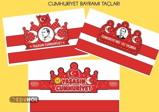 CUMHURİYET BAYRAMI TAÇLARI (3 FARKLI)