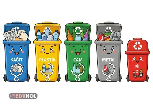 GERİ DÖNÜŞÜM KUTULARI A4 KAĞIDI BOYUTUNDA