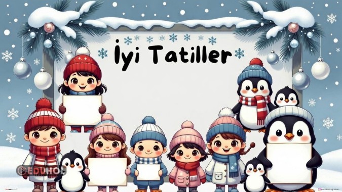 İYİ TATİLLER YAZILI DİJİTAL PANO