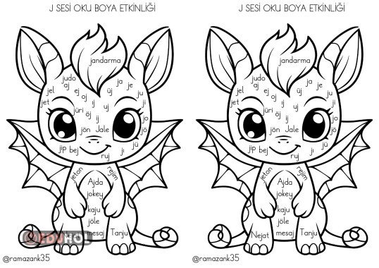 J SESİ EJDERHA OKU BOYA ETKİNLİĞİ