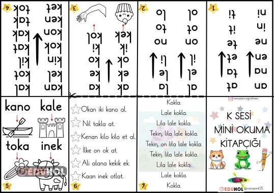 K SESİ MİNİ OKUMA KİTAPÇIĞI