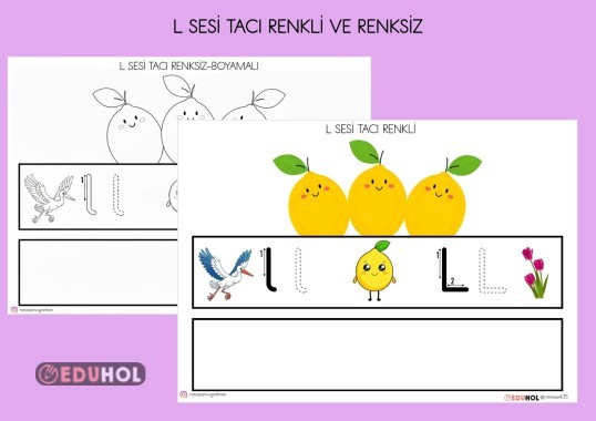L SESİ TACI RENKLİ VE RENKSİZ