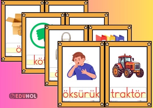 Ö SESİ KELİME KARTLARI