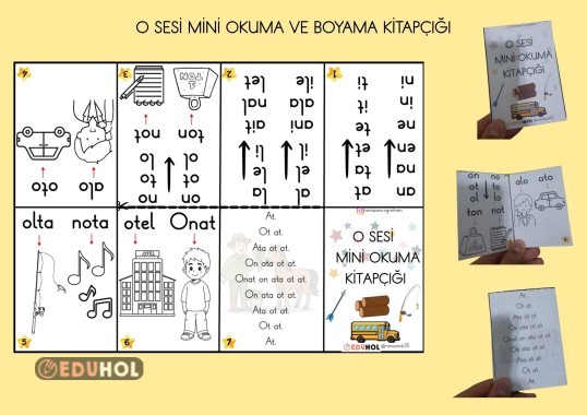 O SESİ MİNİ OKUMA VE BOYAMA KİTAPÇIĞI