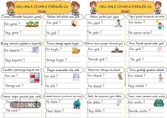 OKU-ANLA CEVAPLA (5N1K) ETKİNLİĞİ-24