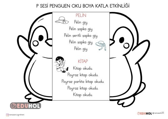 P SESİ PENGUEN OKU BOYA KATLA ETKİNLİĞİ