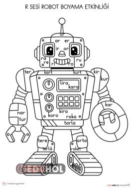 R SESİ ROBOT OKU BOYA ETKİNLİĞİ