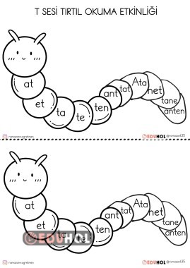 T SESİ TIRTIL OKUMA ETKİNLİĞİ