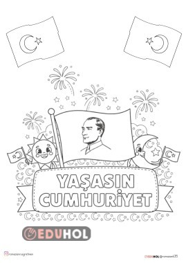 YAŞASIN CUMHURİYET BOYAMA SAYFASI