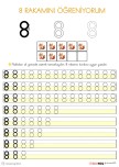1.SINIF 8 RAKAMINI ÖĞRENİYORUM ÇALIŞMA KAĞIDI