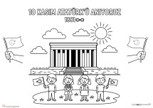 10 Kasım Atatürk’ü Anma Günü ve Haftası Boyama Etkinlikleri