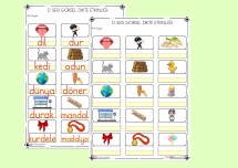 D SESİ GÖRSEL DİKTE ETKİNLİĞİ