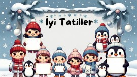 İYİ TATİLLER YAZILI DİJİTAL PANO