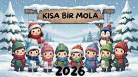 KISA BİR MOLA YAZILI DİJİTAL PANO