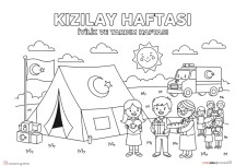KIZILAY HAFTASI BOYAMA ETKİNLİĞİ