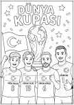 MİLLİ TAKIM DÜNYA KUPASI BOYAMA GÖRSELİ