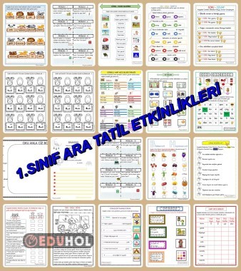 1.SINIF TATİL ETKİNLİKLERİ (17 SAYFA)