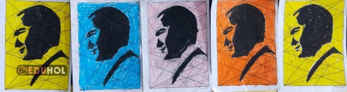 10 KASIM - ATATÜRK SİLÜETİ - SINIRLI ALAN PASTEL BOYAMA ETKİNLİĞİ