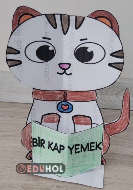 HAYVANLARI KORUMA GÜNÜ - KEDİ ŞABLONLU BİR KAP YEMEK ETKİNLİĞİ