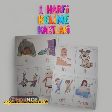 İ HARF KELİME KARTLARI (SINIFA ASMAK İÇİN)