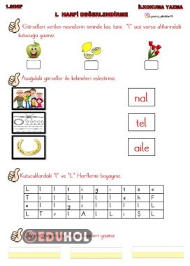 L HARFİ SÜREÇ DEĞERLENDİRME ETKİNLİĞİ