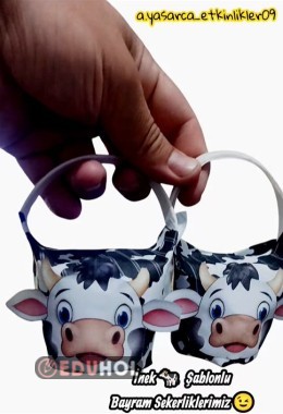 İNEK 🐄 ŞABLONLU BAYRAM HEDİYELİKLERİMİZ 🤗