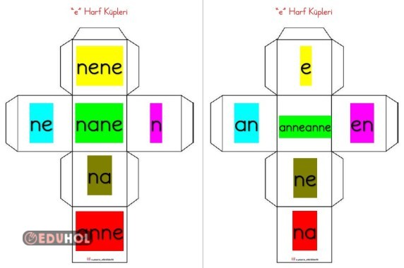 E HARFİ KÜPLERİ