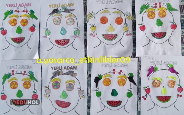 YERLİ ADAM KES YAPIŞTIR ÇALIŞMASI