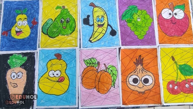 YERLİ MALI HAFTASI - SINIRLI ALAN PASTEL BOYAMA ETKİNLİĞİ(13 SAYFA)