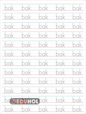 Basara- bak hecesi noktalı çalışma