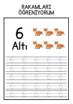 6 Rakamını Yazma Çalışması