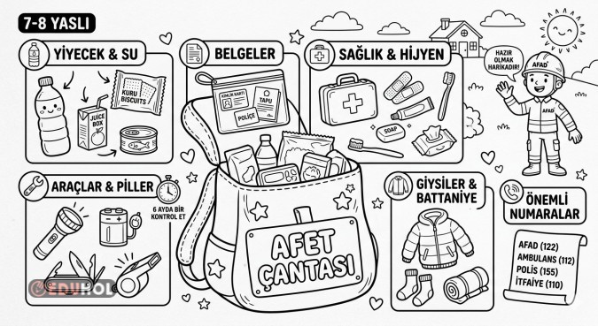 Afet çantası Boyama