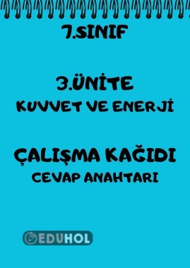 Çalışma kağıdı cevap anahtarı