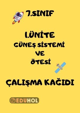 Güneş sistemi ve ötesi çalışma kağıdı