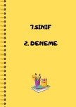 7.sınıf 2. Deneme sınavı