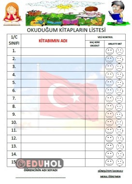 KİTAP OKUMA LİSTESİ