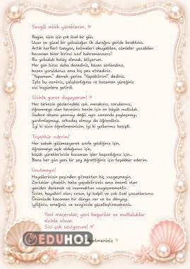1.Ögrencilerine Mektup
