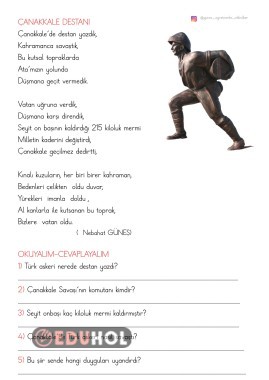 ÇANAKKALE DESTANI ŞİİR