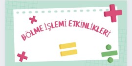 BÖLME İŞLEMİ ÇALIŞMA SAYFALARI ( 2 Sayfa )