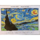 Yıldızlı Gece sayılarla boyama