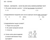 Konu Değerlendirme Testine Devam