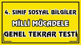 Milli Mücadele Dönemi Konusunu Pekiştirelim 🫠🫠🫠