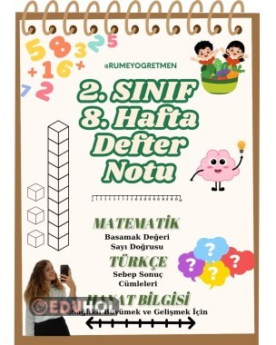 8. HAFTA TÜRKÇE DEFTER NOTU