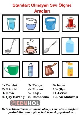 STANDART OLMAYAN SIVI ÖLÇME ARAÇLARI DEFTER ÇALIŞMASI