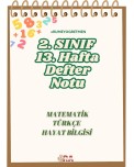 13.HAFTA DEFTER NOTLARI